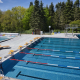 Schwimmbecken des Geestlandbades in Kropp