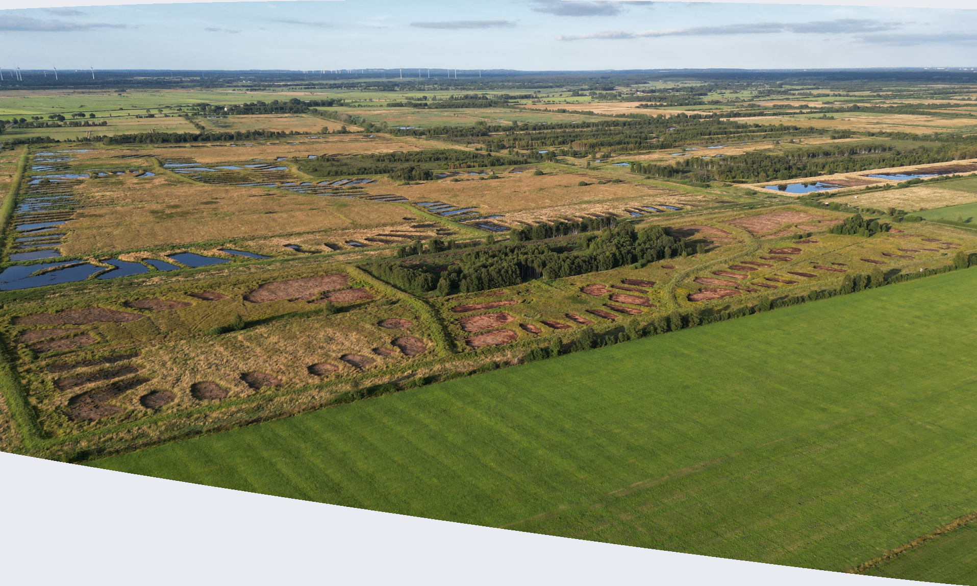 Königsmoor von oben © Ralf Tiessen Luftbild Königsmoor